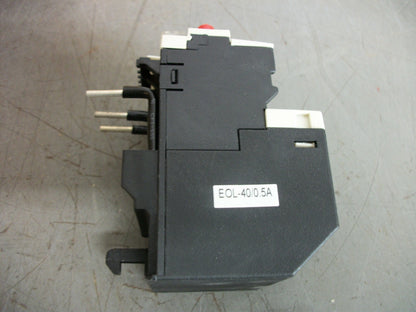 TECO THERMAL OVERLOAD RELAY EOL-40/0.5A 0.1-0.5AMP NIB
