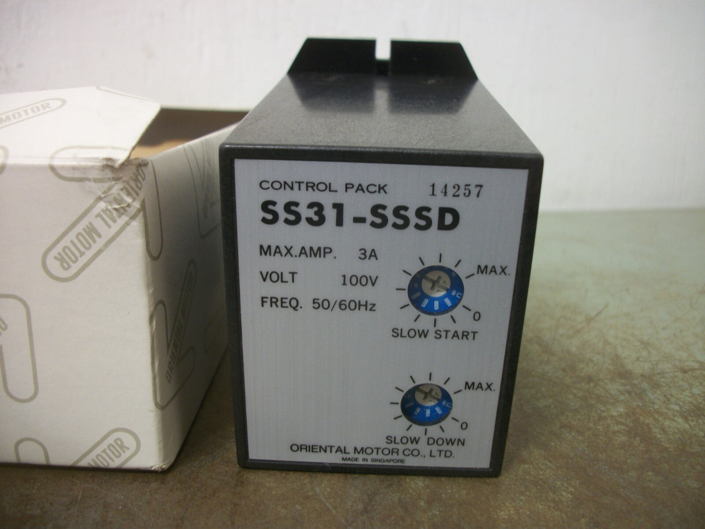 ORIENTAL MOTOR SPEED CONTROL PACK SS31-SSSD 3AMP 100VOLT NIB