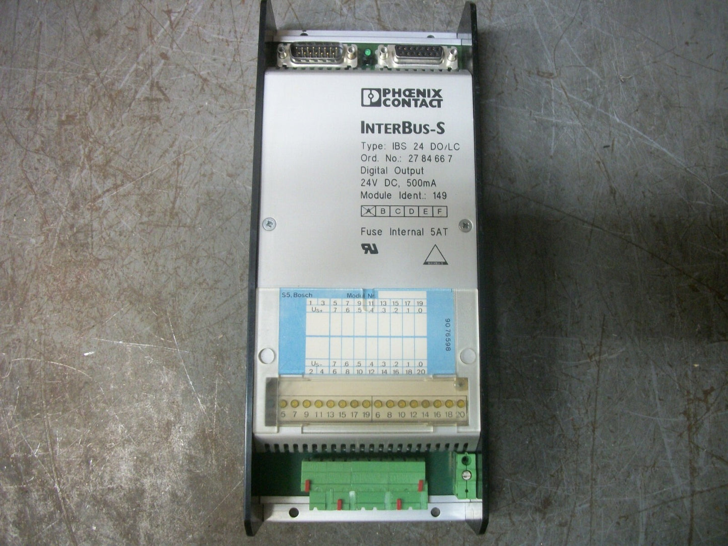 PHOENIX CONTACT DIGITAL OUTPUT MODULE IBS24DO/LC