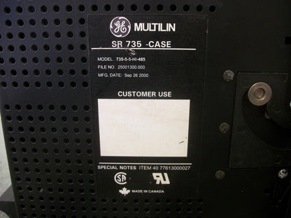 GE MULTILIN 735 FEEDER PROTECTION RELAY UNIT 735-5-5-HI-485