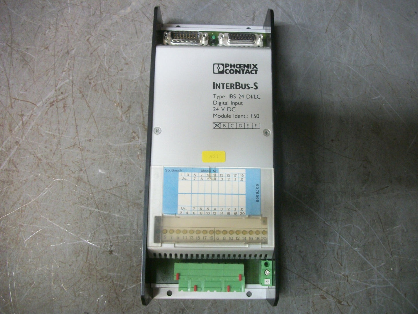 PHOENIX CONTACT DIGITAL INPUT MODULE IBS24DI/LC