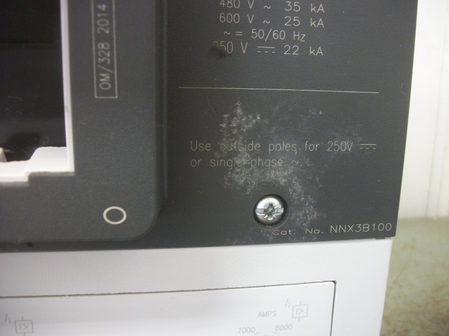 SIEMENS NNG CIRCUIT BREAKER NNX3B100 1000AMP 600VOLT 3POLE