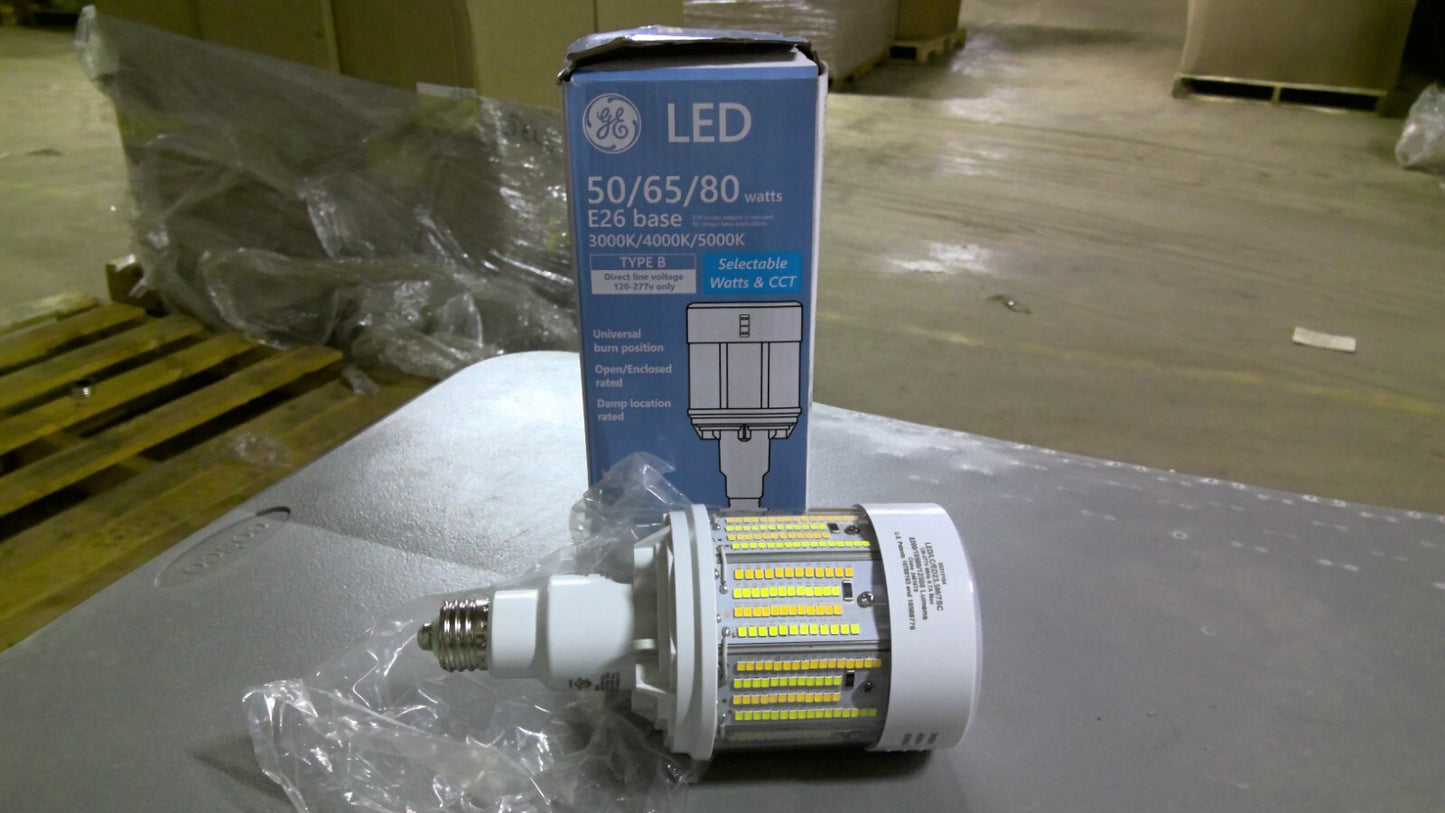 GE E26 LED BULB LED/LC/ED23.5M/7SC 3000K/4000K/5000K 50/65/80W 120-277V NIB
