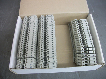 TELEMECANIQUE BOX OF 70 4mm2 1E-2S DOUBLE DECK TERMINAL BLOCKS AB1ETN335U NIB