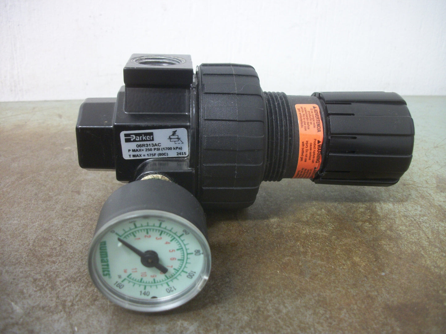 PARKER PNEUMATIC REGULATOR 06R313AC 250PSI