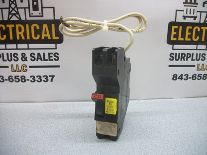 FEDERAL PACIFIC GFCI NA CIRCUIT BREAKER NA120GF 20AMP 120VOLT 1POLE
