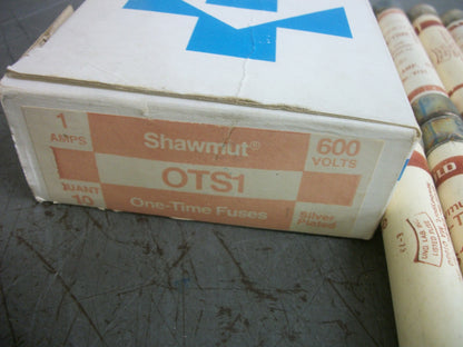 GOULD SHAWMUT BOX OF 9 ONE-TIME FUSES OTS1 1AMP 600VOLT NIB