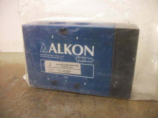 ALKON 4-WAY 5-PORT 3/8" PNEUMATIC VALVE P-140SP NEW