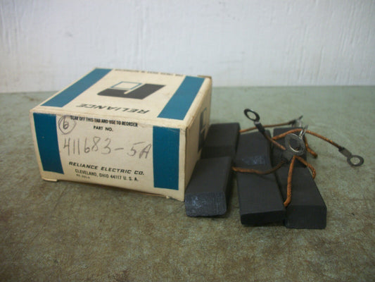 RELIANCE BOX OF 6 ELECTROGRAPHITIC MOTOR BRUSHES 411683-5A NIB