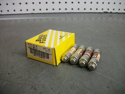 BUSSMANN BOX OF 4 LIMITRON FUSES KTK-R-9 9AMP 600VOLT NIB