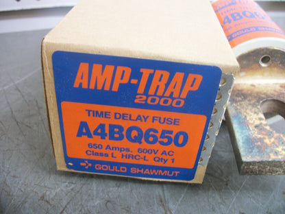 GOULD SHAWMUT AMP-TRAP 2000 FUSE A4BQ650 650AMP 600VOLT NIB