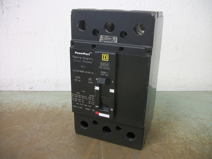 SQUARE D POWERPACT KDL CIRCUIT BREAKER KDL32225 225AMP 240VOLT 3POLE