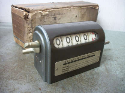 DURANT 1:2 RATIO ANALOG ROTARY COUNTER 5-H-9-1-R-AC NIB