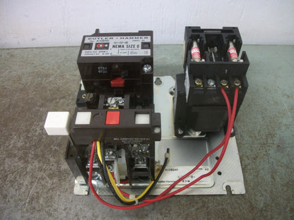 CUTLER-HAMMER SIZE 0 MOTOR STARTER A10BN0 A10BGA0 120VCOIL 3PH 600V 5HP