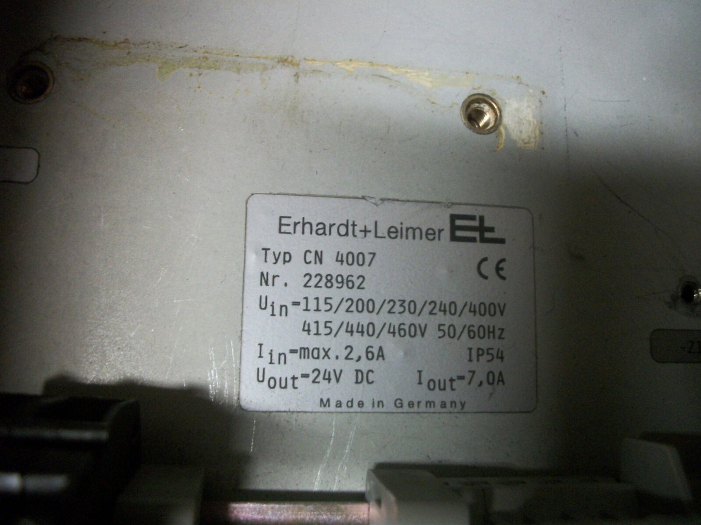 ERHARDT+LEIMER ET 12H X 8W X 6D ENCLOSURE CN 4007