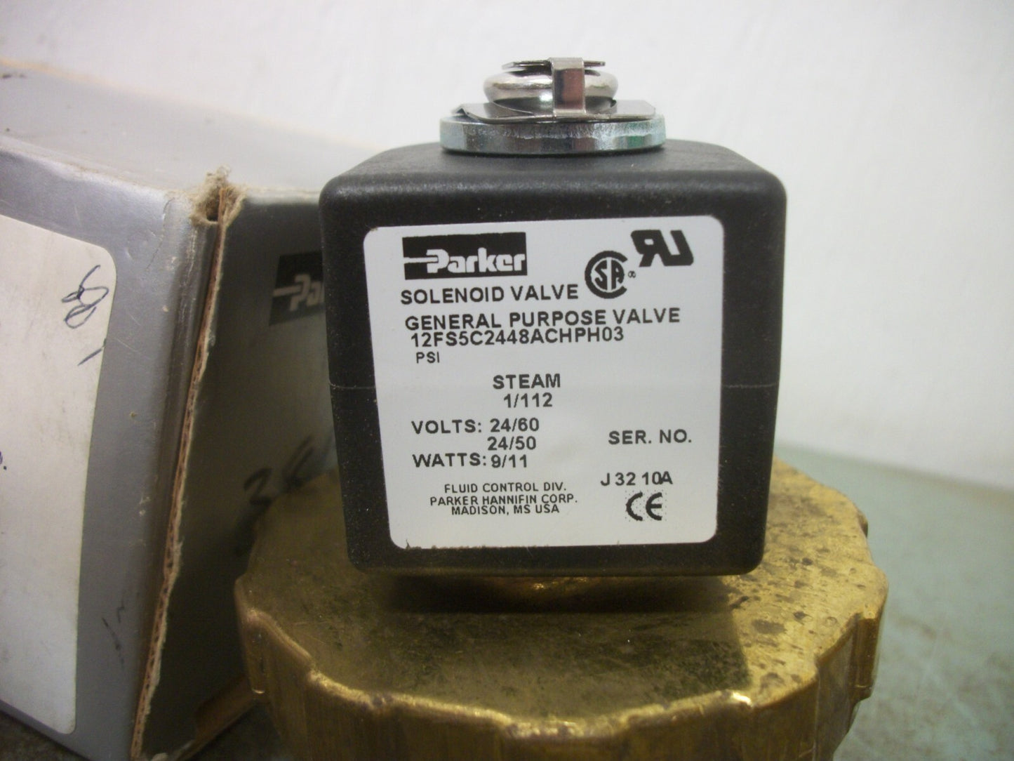 PARKER 3/4" SOLENOID VALVE 12FS5C2448ACHPH03 24VCOIL 9/11WATT NIB