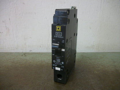 SQUARE D EGB CIRCUIT BREAKER EGB14020LH 20AMP 277VOLT 1POLE NOB