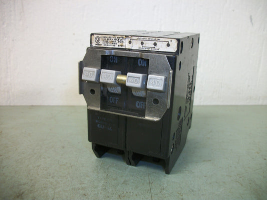 BRYANT BQ CIRCUIT BREAKER BQ240240 40AMP 240VOLT 2POLE NOB