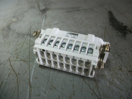 PHOENIX CONTACT 16-PIN CONNECTOR 17 71 48 0 16AMP 600VOLT NOB