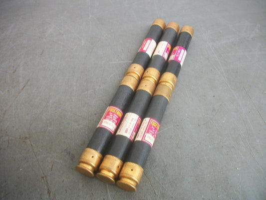 BUSSMANN LOT OF 6 FUSETRON FUSES FRS-R-2-1/4 2-1/4AMP 600VOLT NOB