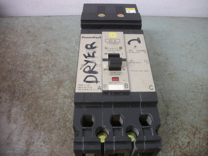 SQUARE D POWERPACT I-LINE FGA CIRCUIT BREAKER FGA34020 20AMP 480VOLT 3POLE