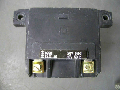 SQUARE D SIZE 00 STARTER COIL 9998SAC-45 120VCOIL