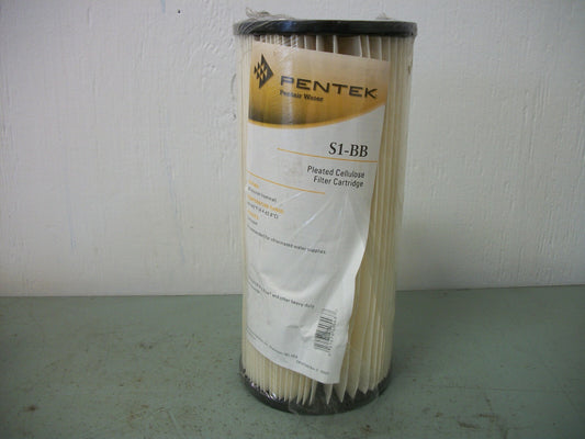 PENTEK PENTAIR WATER PLEATED CELLULOSE FILTER CARTRIDGE S1-BB NEW