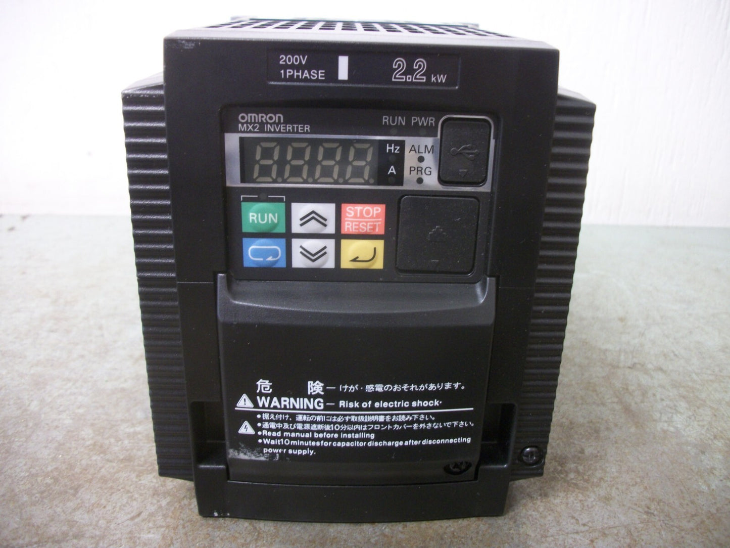OMRON MX2 2.2KW INVERTER DRIVE 3G3MX2-AB022-E 3PH 200-240VOLT 12.0/11.0AMP