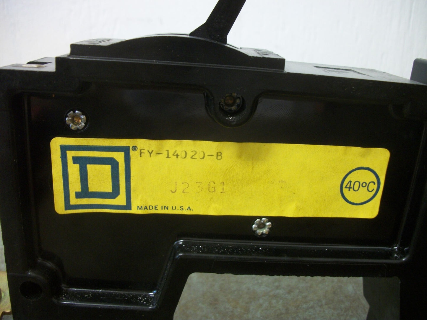 SQUARE D I-LINE FY CIRCUIT BREAKER FY14020B 20AMP 277VOLT 1POLE BLACK