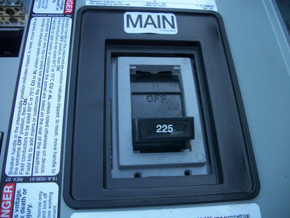 SIEMENS P1 LOAD CENTER PANELBOARD P1E42FX225ATST 250A 480Y/277V 3PH W/225A MAIN