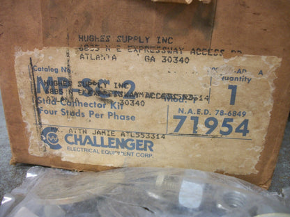 CHALLENGER TERMINAL STUD CONNECTOR KIT 4 STUDS PER PHASE MP-SC-2 NIB