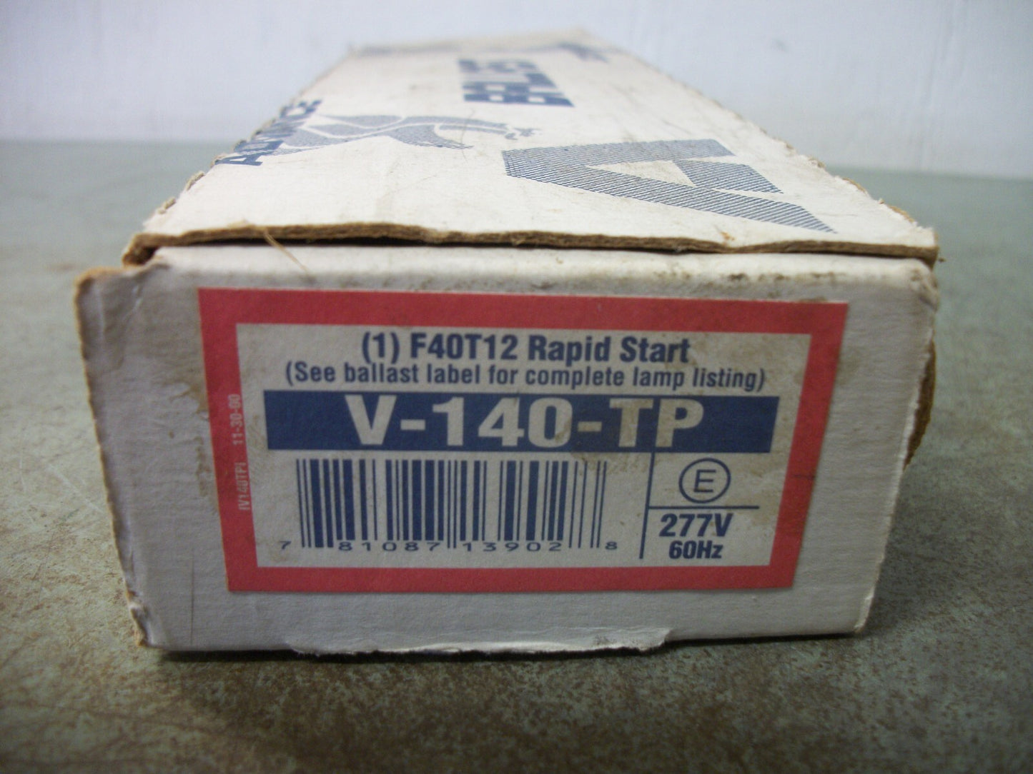 ADVANCE V-140-2-TP RAPID START BALLAST V-140-TP 277VOLT NIB