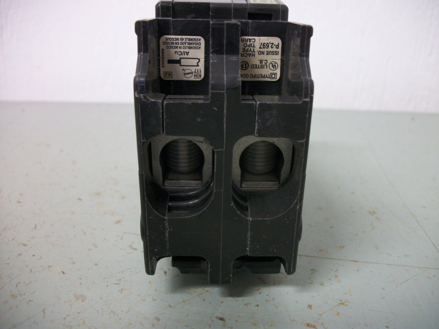 SQUARE D QO CIRCUIT BREAKER QO2100 100AMP 240VOLT 2POLE NOB