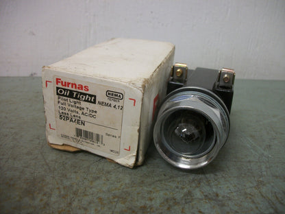 FURNAS OIL TIGHT INDICATOR PILOT LIGHT 52PA4EN 120VOLT NIB