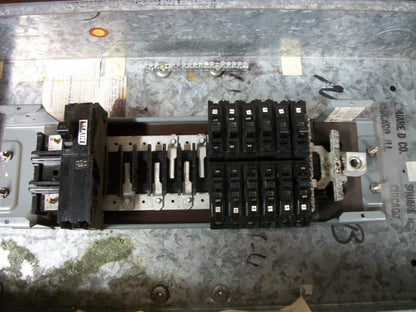SQUARE D NQO LOAD CENTER PANELBOARD NQO446042 100AMP 120/240VOLT 1PH 3W 50A MAIN