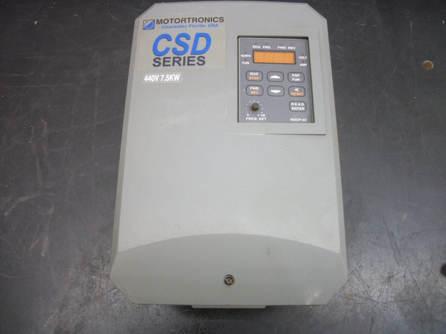 MOTORTRONICS CSD 10HP VARIABLE FREQUENCY DRIVE CSD-410-N 380-460VOLT 3PH 17.5AMP