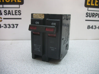 BRYANT BR CIRCUIT BREAKER BR290 90AMP 240VOLT 2POLE CHIPPED