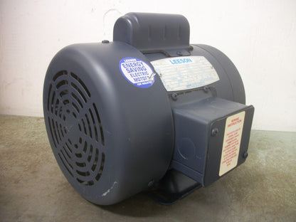 LEESON 1/3HP C56C TEFC AC MOTOR 114144.00 230VOLT 1PH 1725RPM NOB