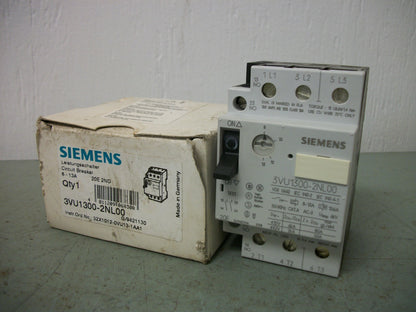 SIEMENS MOTOR CIRCUIT BREAKER 3VU1300-2NL00 8-13AMP NIB