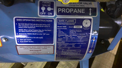 SURE FLAME CONSTRUCTION PROPANE/NATURAL GAS HEATER S405 400,000BTU/H 115V 12A