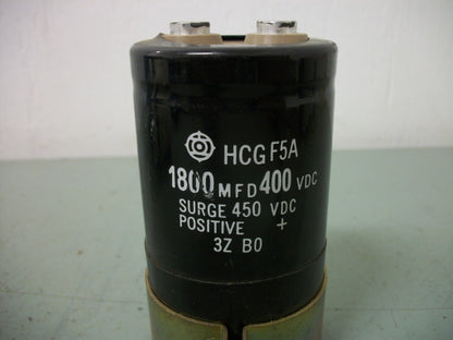 HITACHI 1800MFD CAPACITOR HCGF5A 400VDC