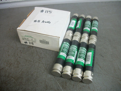 LITTELFUSE BOX OF 8 POWR-GARD FUSES LLSRK35 35AMP 600VOLT NIB