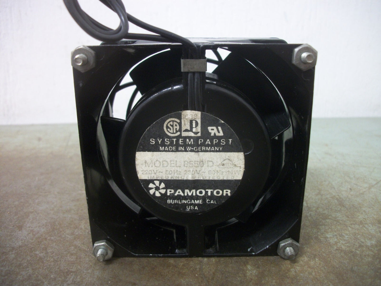 PAMOTOR SYSTEM PAPST AXIAL FAN 8550D 230VOLT 14W