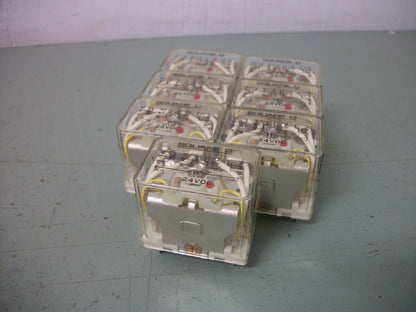 SQUARE D LOT OF 7 4PDT RELAYS 8501RSD44P14V53 24VDC 10AMP