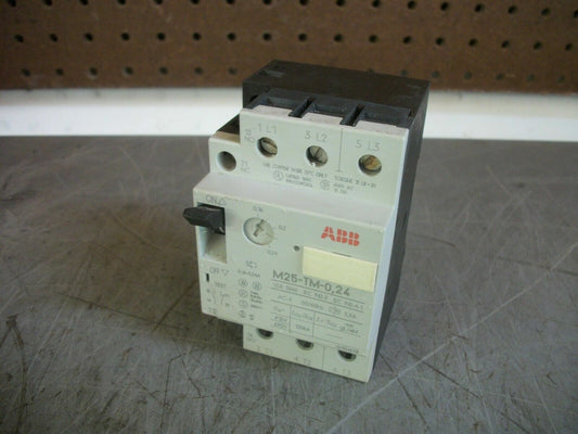 ABB MOTOR CIRCUIT BREAKER M25-TM-0,24 0.16-0.24AMP 600VOLT 3POLE