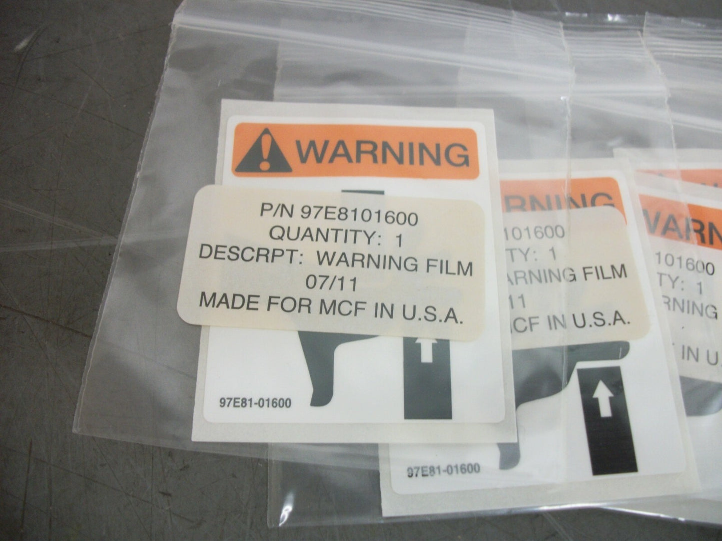 CAT LOT OF 5 WARNING DECALS 97E8101600 NEW