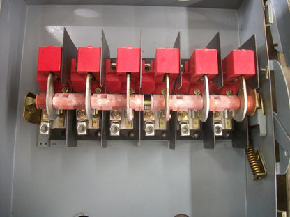 SQUARE D DISCONNECT TYPE 3R,12 HU664RWK 200AMP 600VOLT 6POLE NON-FUSIBLE