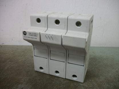 ALLEN-BRADLEY CLASS J FUSEHOLDER 1492-FB3J30 30AMP 600VOLT 3POLE