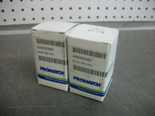 PROMATCH LOT OF 2 36VOLT 33WATT BULBS A000003462 NIB