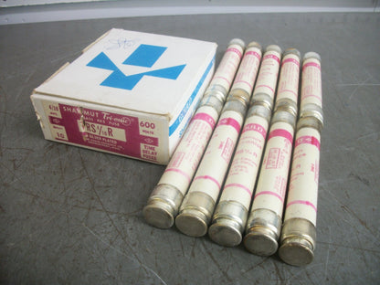 GOULD SHAWMUT BOX OF 10 TRI-ONIC FUSES TRS4/10R 4/10AMP 600VOLT NIB